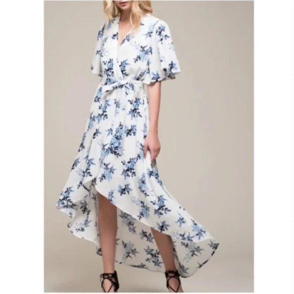 chinese dress ladies Womens Anthropologie Blue Paisley Pattern Velvet Maxi Dress